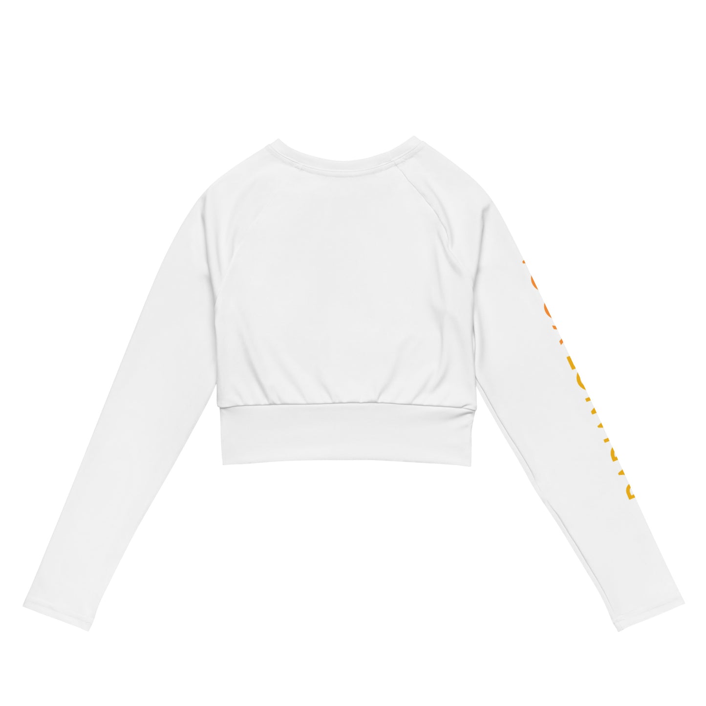 Recycled long-sleeve crop top