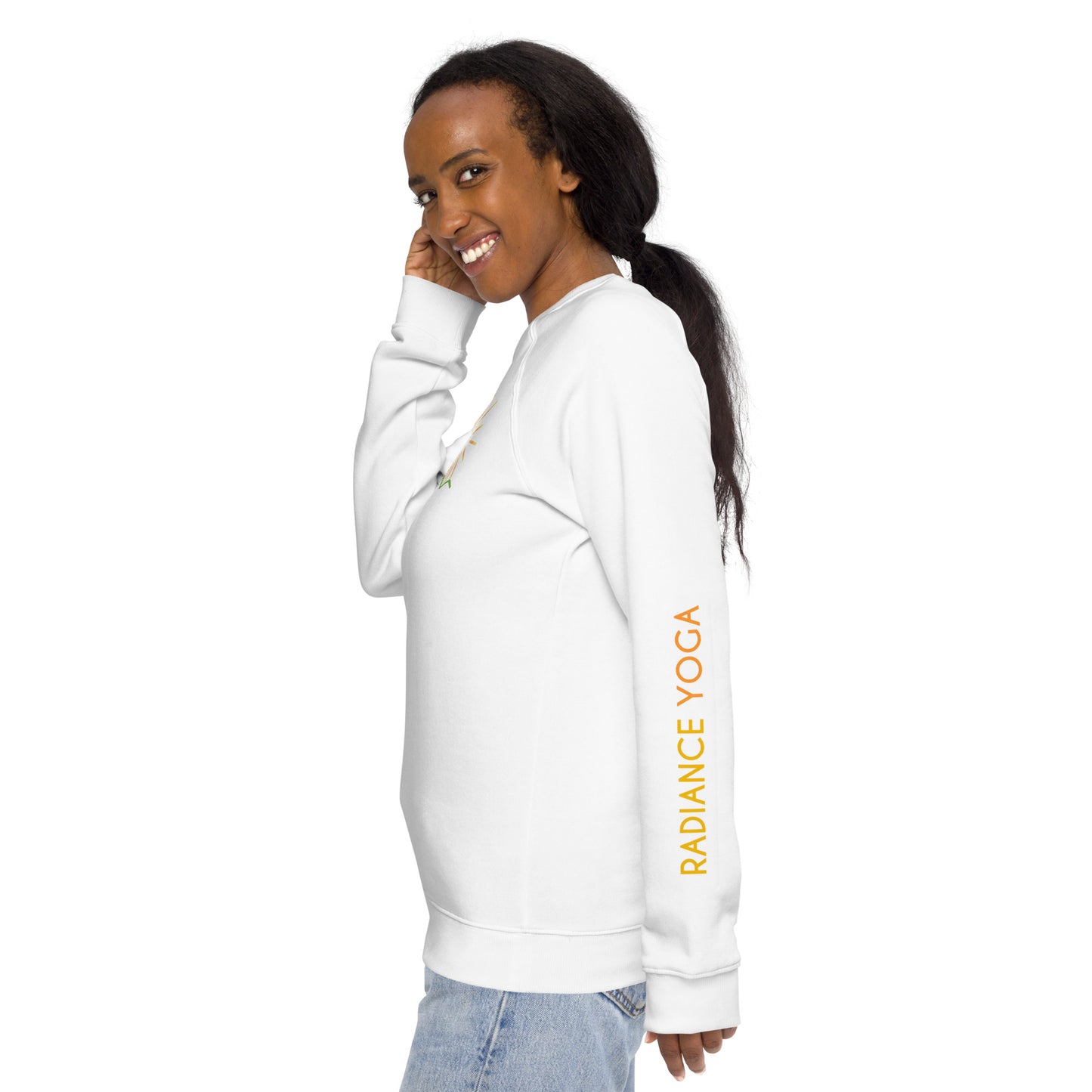 Unisex organic raglan sweatshirt